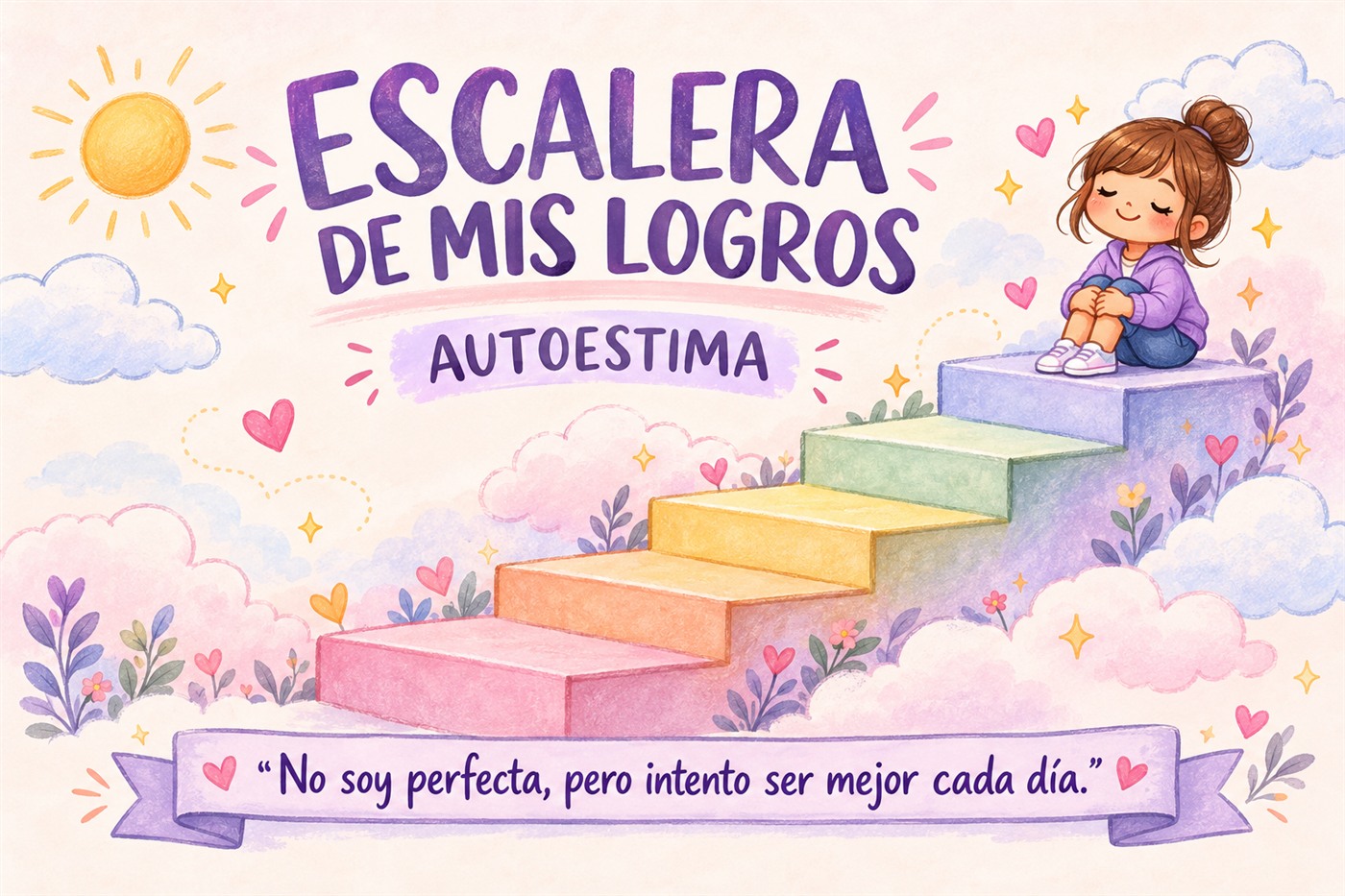 La escalera de mis logros: cinco pasos para fortalecer la autoestima